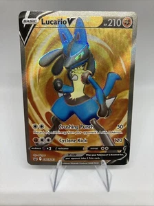 Lucario V SWSH213 SWSH: Sword & Shield Promo Cards Holo - Picture 1 of 6