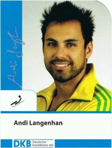 Andi Langenhan (Rodeln, Silber & Bronze WM), sign. AK - Bild 1 von 1