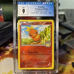 Torchic - 12/111 - "Staff" City Championships Promo MINT CGC 9 - Picture 1 of 3