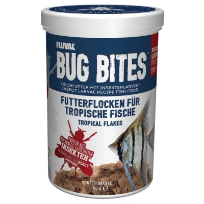 1 Liter Fluval Bug Bites - Flocken Fischfutter Tropische Fische 1000 ml A7333