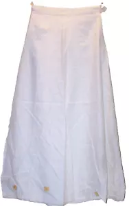 US Navy weißer Uniformrock 2 Taschen Größe 10 lang W25 Zoll x L37 Zoll je W9553 - Bild 1 von 5