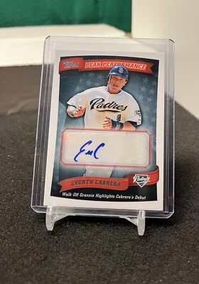 Everth Cabrera 2010 Topps Peak Performance Autograph PPA-EC San Diego Padres - Image 1 of 2