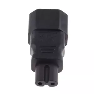 IEC 320 C14 Male to C7 Female Power Converter Adapter Connector - Picture 1 of 3
