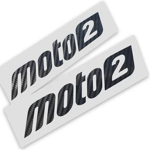 Moto 2 Street triple Carbon fiber vinyl motorcycle decals stickers x 2 160mm - Picture 1 of 2