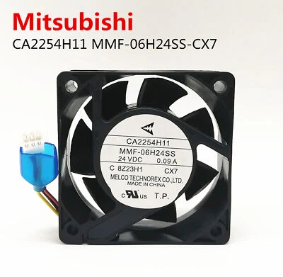 Mitsubishi CA2254H11 MMF-06H24SS-CX7 6cm 24V 0.09A Inverter Cooling Fan - Image 1 of 4