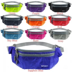 Running Hiking Bum Sport Belt Fanny Pack Money Bag Waist Pouch - Picture 1 of 22