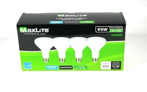 4 Pack MaxLite LED Dimmable Daylight 8W 65W Equivalent Directional BR30 Lamp - Picture 1 of 1