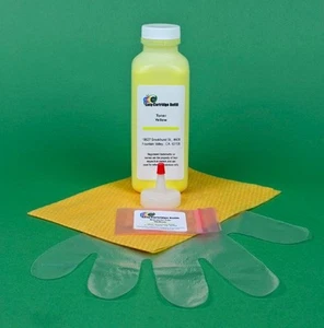 Xerox WorkCentre 6605 6605DN 6605N 106R02227 Yellow Toner Refill Kit with Chip - Picture 1 of 1