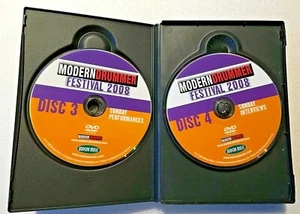 Modern Drummer Festival 2008 DVDs Concert Music Discs 3 & 4 w/ Drum Commentary - Picture 1 of 4