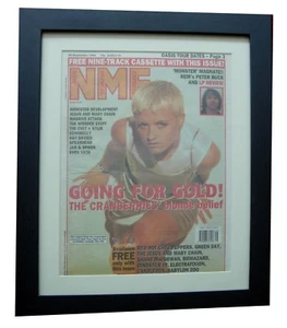 THE CRANBERRIES+NME 1994+RARE ORIGINAL+VINTAGE+POSTER+FRAMED+EXPRESS GLOBAL SHIP - Imagen 1 de 2