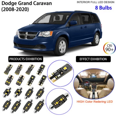 LED Interior Light Kit License Plate Light Bulbs for Dodge Grand Caravan SE SXT - Image 1 of 4