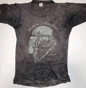 Original Vintage 1978 BLACK SABBATH  Tour Single Stitch T-Shirt Sz Small S - Picture 1 of 12