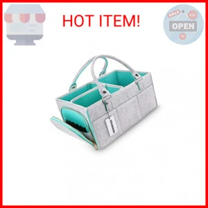 Baby Diaper Caddy Organizer for Boy or Girl Large Nursery Storage Bin Basket Por - Picture 1 of 2