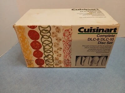 Vintage 1983 Cuisinart Complete 8-Disc Set for DLC-8/DLC-10 Food Processor Japan - Image 1 of 4