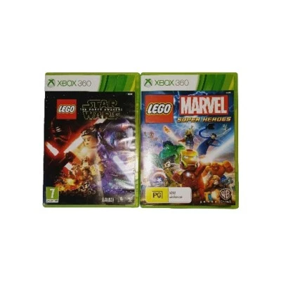LEGO Marvel Super Heroes & Star Wars The Force Awakens - XBOX 360 - Complete  - Image 1 of 4