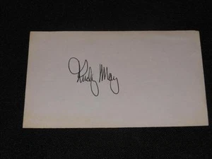 New York Yankees Rudy May Signed Vintage 3x5 Autograph Index Card SR7 - Picture 1 of 1
