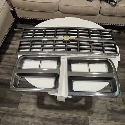 Biseles de faros cromados parrilla Chevrolet Chevy G20 Van techo alto 92 93 94 95 96  Foto 1 de 4