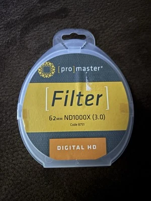 PRO MASTER Filter 62MM ND1000X (3.0) Code 8751 Digital HD - Image 1 of 3