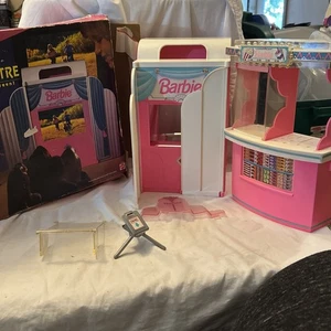 Vintage Mattel 1995 Barbie 14618 Movie Theatre MAGICAL SCREEN & SNACKBAR MIT BOX - Bild 1 von 19