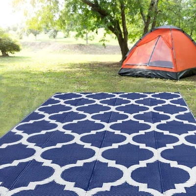 Reversible Rugs Plastic Rug Outdoor Rug Lightweight Outside Mats Modern Outdo... - Image 1 of 4