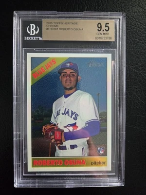 2015 Topps Heritage Chrome дебютант Gisto Роберто Осуна RC BGS 9.5 NO639/999 - Изображение 1 из 2