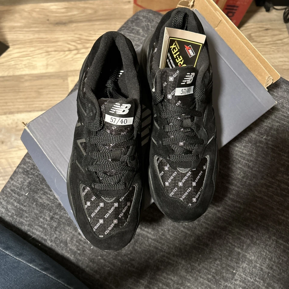 New Balance 57/40 Negro con Gore-Tex TechMen’s Talla 8 Nueva Caja Rota Foto 1 de 4