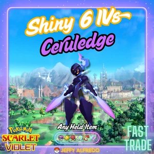 ✨️ Brillante 6IV Ceruledge ✨ Listo en línea | Pokémon Escarlata y Violeta 🚀 Rápido | EV'd - Imagen 1 de 5