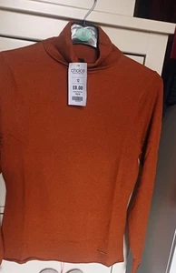 BNWT Ladies River Island Tan Lightweight Roll Neck Jumper - Size 12 - Picture 1 of 3