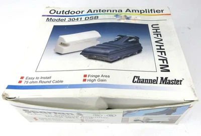 Channel Master CM-3041 DSB Spartan 3 Outdoor Antenna Amplifier UHF/VHF/FM - Image 1 of 4