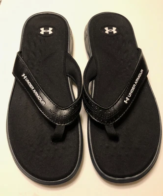 Сандалии-шлепанцы женские Under Armour размер 7 Ignite Pro Marbella черные - Изображение 1 из 4