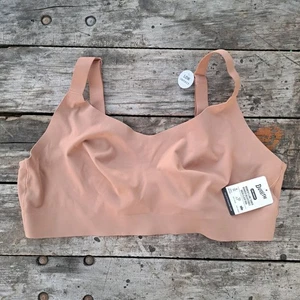 NEW Duluth Trading Women's Line Tamer Bonded Adjustable Back Clasp Bra Tan XL - Picture 1 of 6
