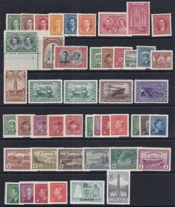 Canada  1937-53  MH Stamp Lot  HICV - Picture 1 of 1