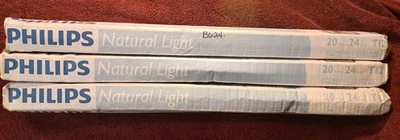 3 Philips Natural Light 24" 20W T12 Bulbs - Image 1 of 2