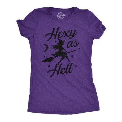 Camiseta para mujer Hexy As Hell divertida fiesta de Halloween bruja camiseta para damas Foto 1 de 4