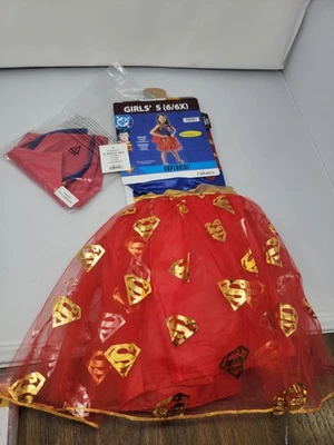 RUBIES~SUPERGIRL Halloween Costume~Girl Medium(6-6x) Dress Cosplay - Image 1 of 3