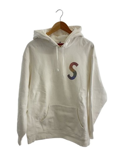 Parka Supreme Swarovski logo S L cotone WHT tinta unita