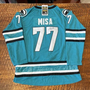 Michael Misa Signed San Jose Sharks Jersey JSA Coa Autographed - Picture 1 of 6