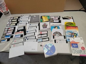 vintage pc computer floppy disk bundle - Afbeelding 1 van 1