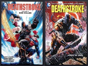 Deathstroke Vol 1 Gods of War + Vol 2 God Killer DC Comics Juego de bolsillo comercial - Imagen 1 de 5