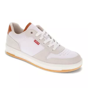 Levi's Mens Drive Lo 2 Vegan Leather Casual Lace Up Sneaker Shoe - Picture 1 of 6