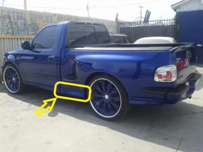 99 00 01 02 03  Ford F150 Step Side Lightning Style  Side Skirts ONLY 6pc Only - Image 1 of 4