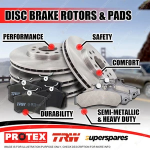Front + Rear Disc Rotors Brake Pads for Ford Explorer UN UP XLT 4.0L 4WD - Picture 1 of 2