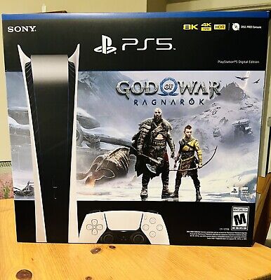 🎄Brand New PlayStation 5 PS5 Digital Edition Console God Of War Ragnarok Bundle • 539.95$