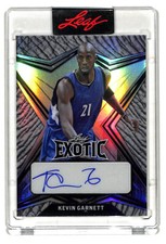 2022 Leaf Exotic Kevin Garnett 4/8 auto autograph elephant card Timberwolves