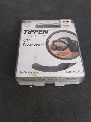 TIFFEN UV Coated Lens Filter Safety Protector Genuine USA 58mm used - Image 1 of 4