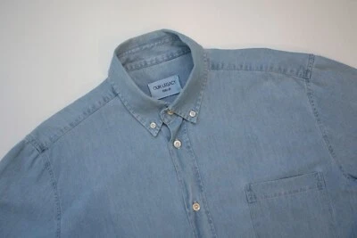 Our Legacy Blue Short Sleeve Shirt L Made In Portugal - Image 1 of 4