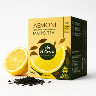 El Greco, Tee, 26g, Schwarzer Tee mit Zitrone, Griechischer Tee, Klassischer Tee - Bild 1 von 3