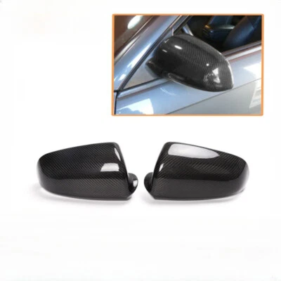 Carbon Fiber Side Mirror Cover Replacement Cap For Audi B7 A3 A4 A6 S4 2004-2008 Foto 1 de 4