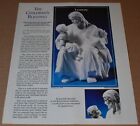 1990 Children's Blessing Lenox Jesus Statue Boy Girl such is kingdom Print Ad