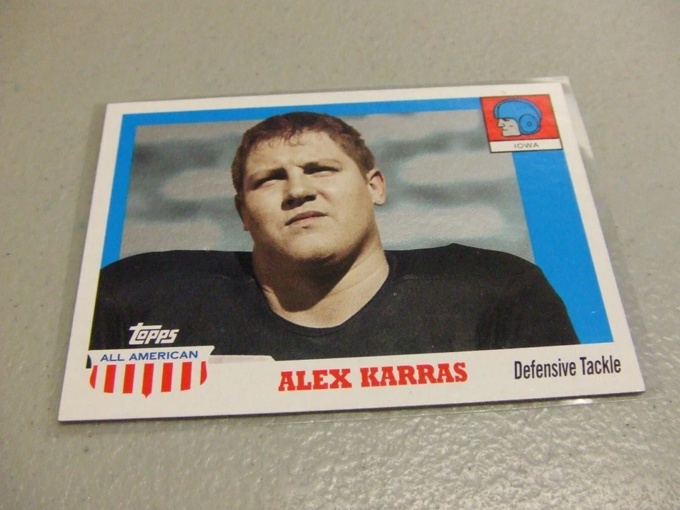 2005 Topps All American Retired Edition Alex Karras #63 Iowa Hawkeyes - Image 1 of 1